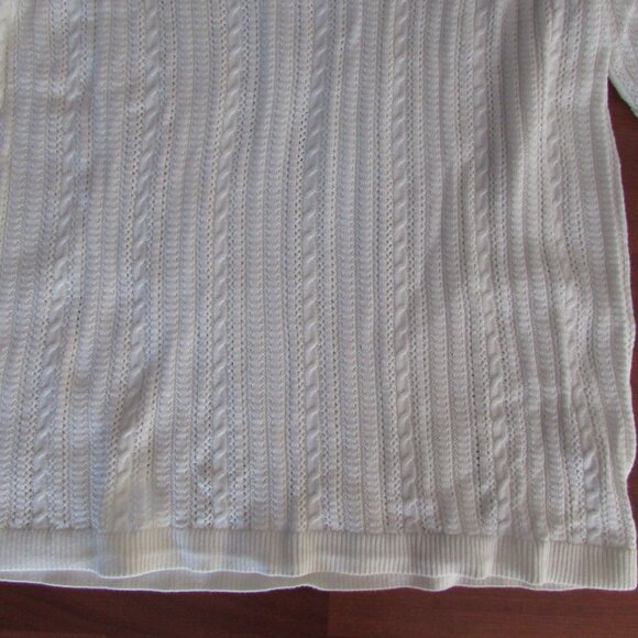 Charter Club Lacey Knit Polo Sweater - Sz L - NEW - Picture 3 of 8